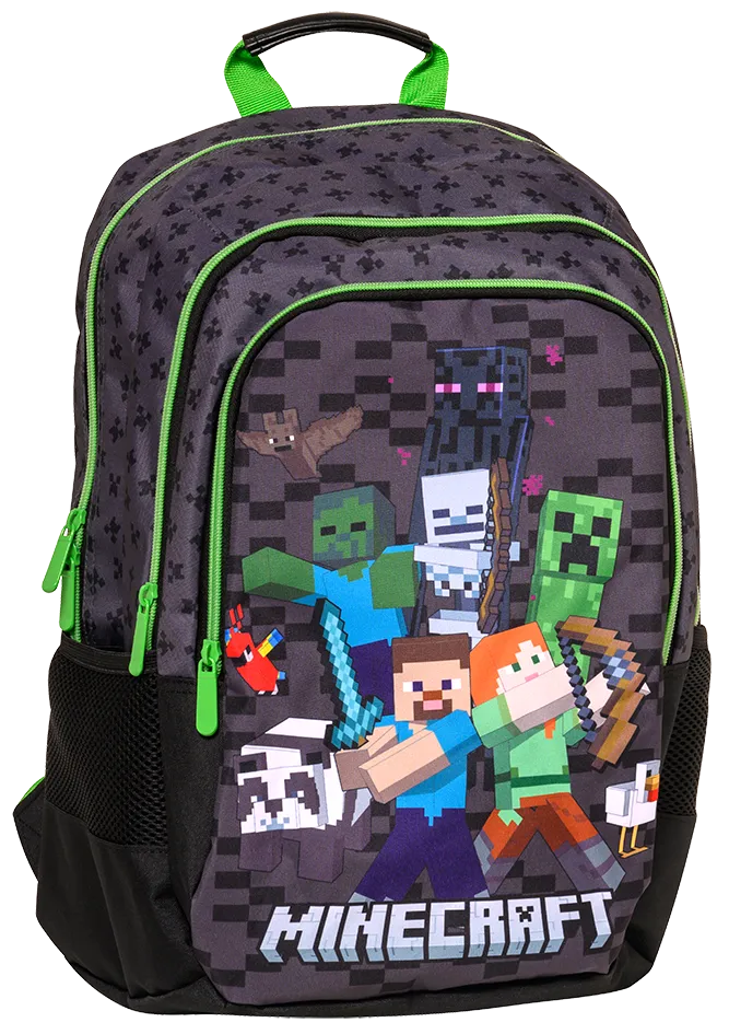SAC A DOS GRAF248212 MINECRAFT CHECKERS + TROUSSE - MINECRAFT CHECKERS