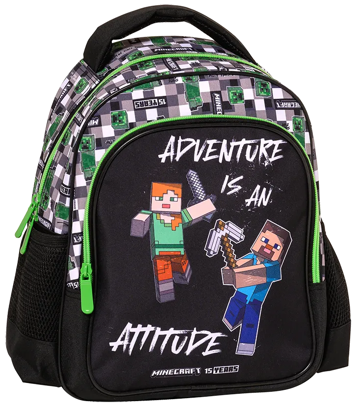 MINI SAC A DOS GRAF248291 MINECRAFT GREY - MINECRAFT GREY